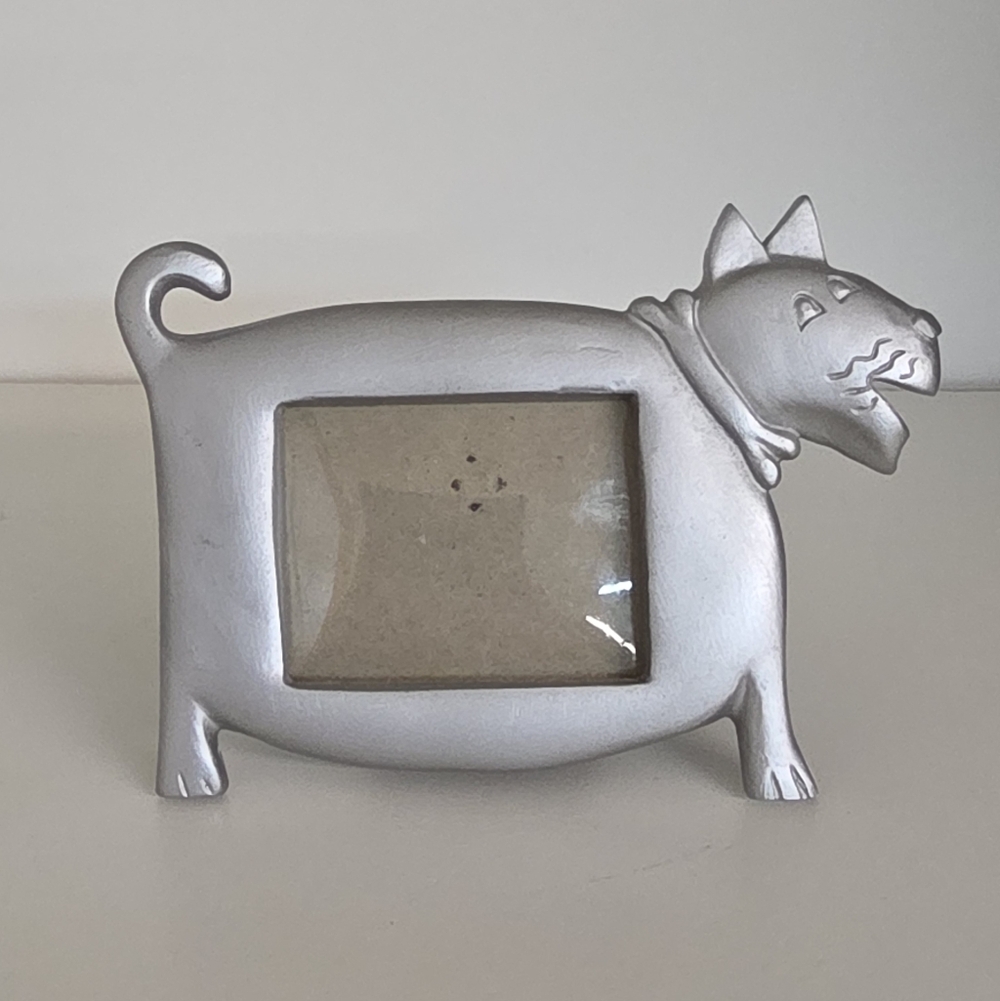 Sonoma Whimsical Pewter-Tone Resin  Dog Photo Frame